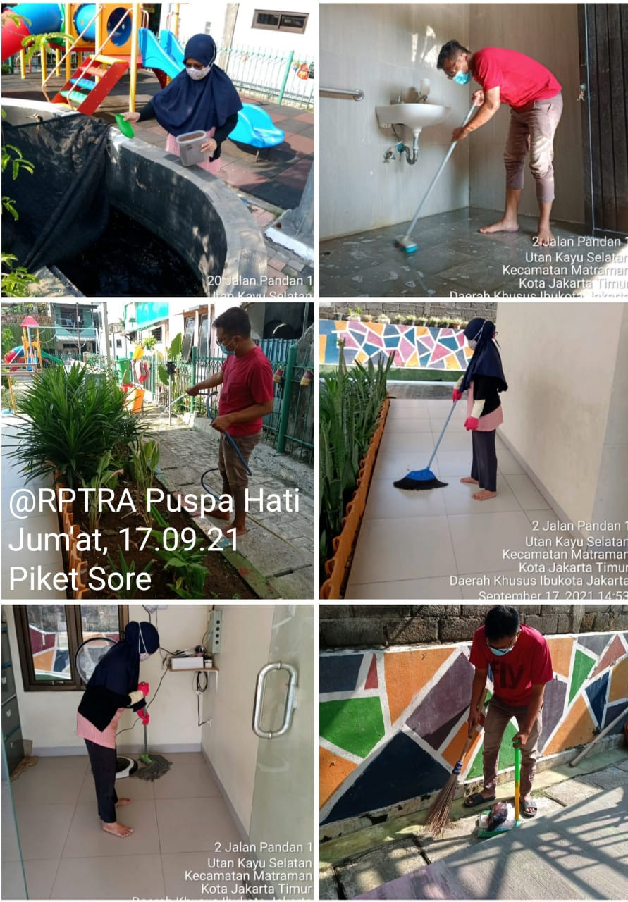 Piket dan monitoring pengelola RPTRA